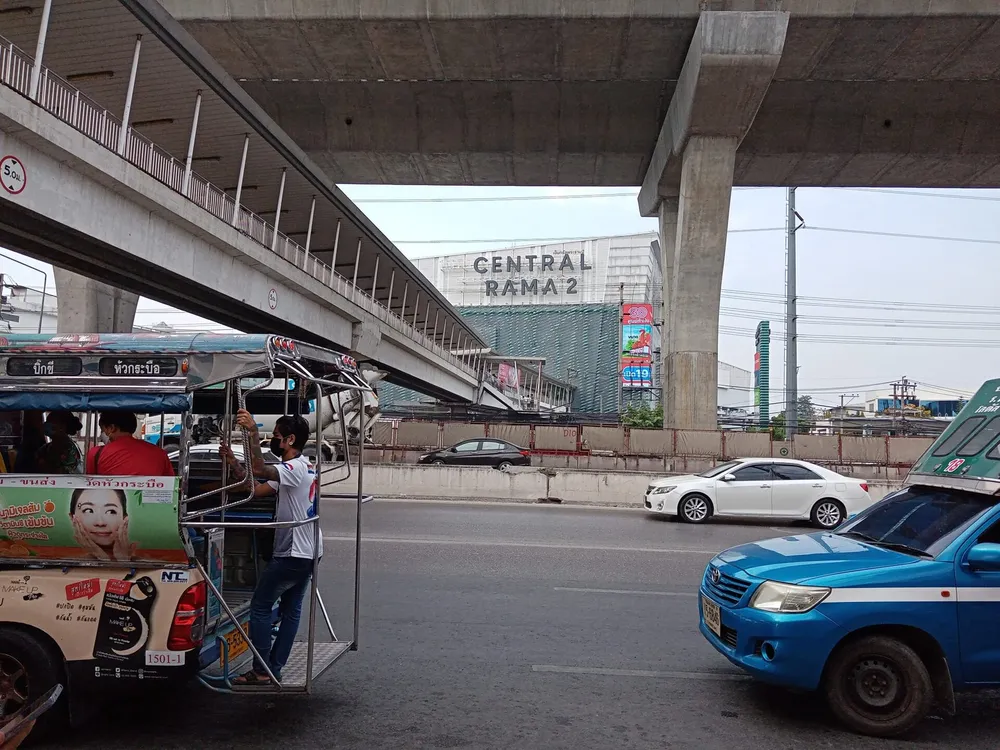 Rama II Road near Central Rama 2, one of the most congested stretches of the road