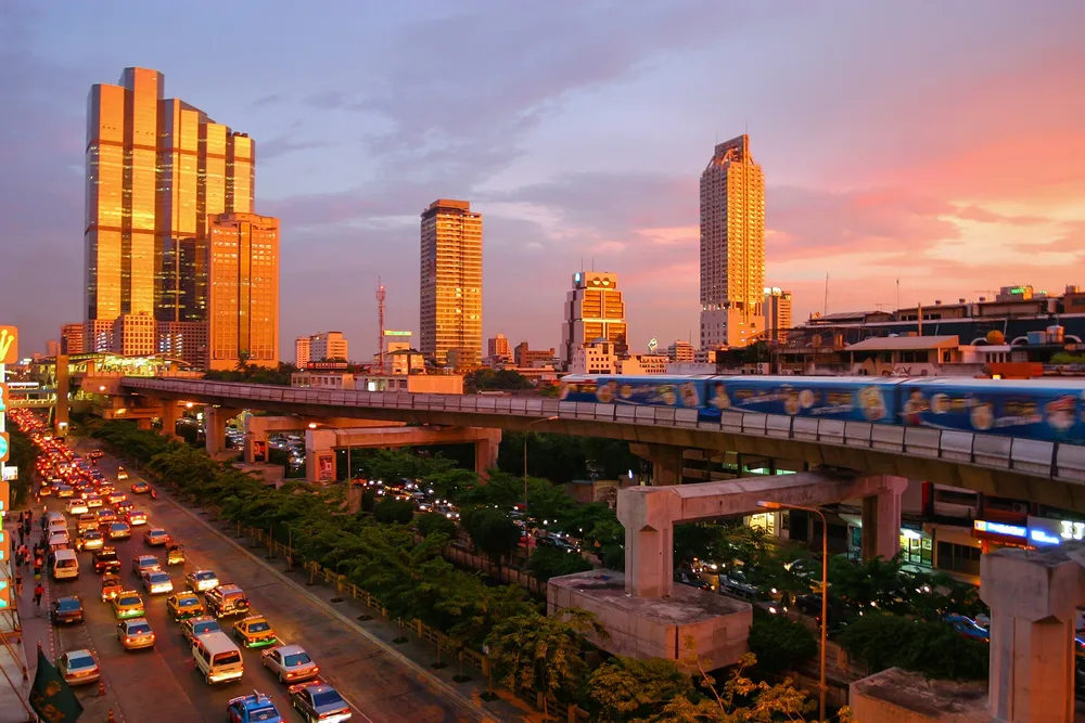 Bangkok's central business district and financial hub
