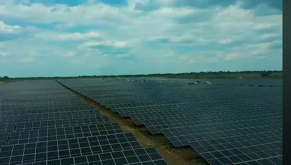 Solar panels in Cuba — part of the emergency renewable transition backed by China