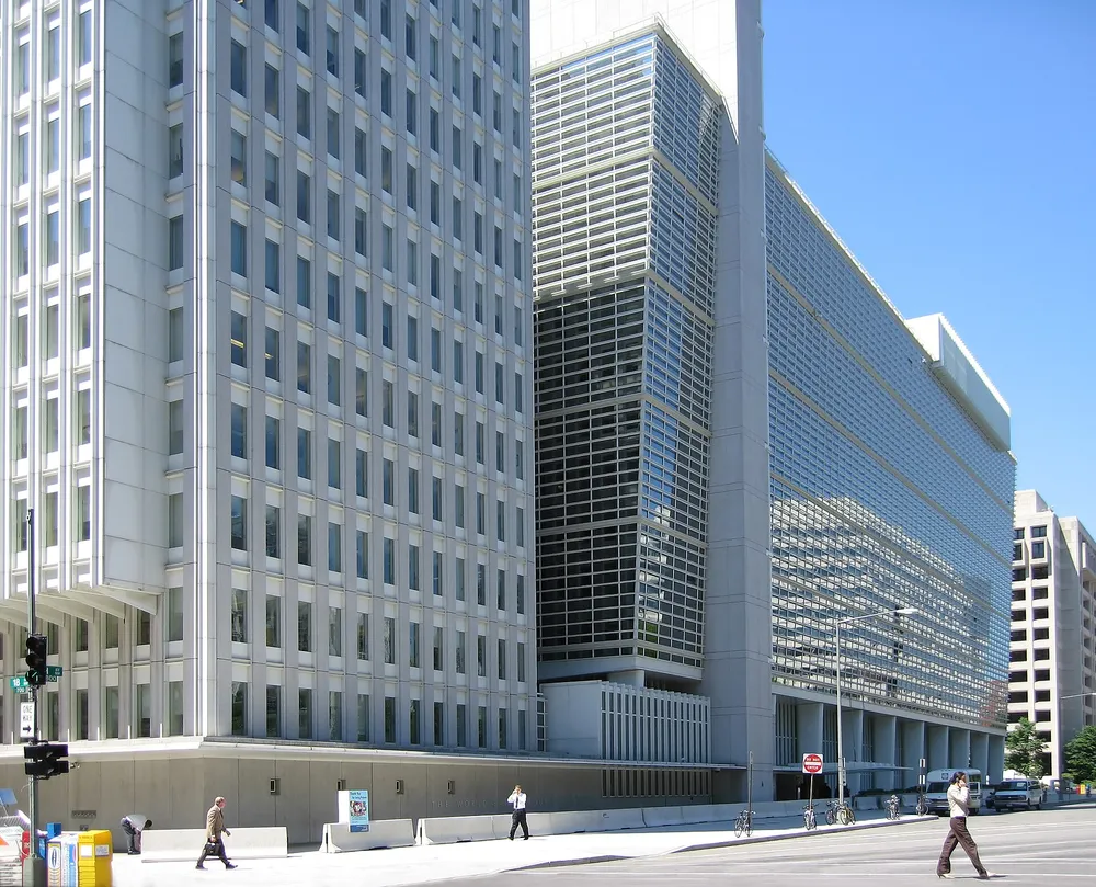 The World Bank Group headquarters in Washington, D.C., which publishes the Global Findex survey