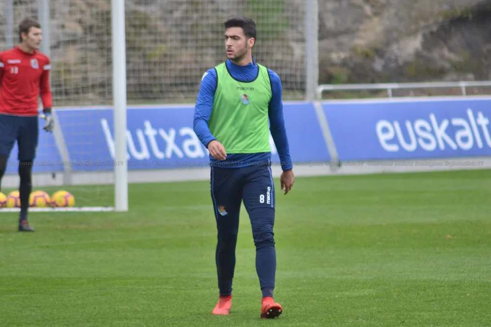 Mikel Merino at Real Sociedad training — the super-sub who delivers in finals