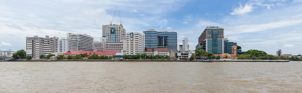 Siriraj Hospital on the Chao Phraya River, Bangkok — Thailand's first public hospital and medical school