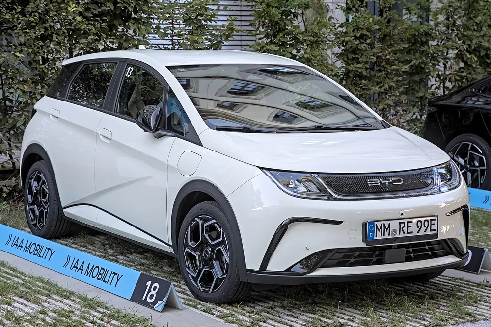 BYD Dolphin electric car, one of the models built in Thailand for export