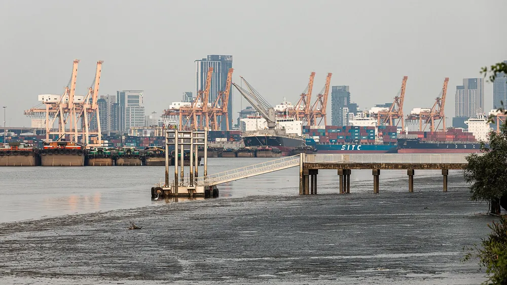 The Port of Bangkok (Klong Toei) — an international trade hub that contributes to Thailand's infrastructure ranking