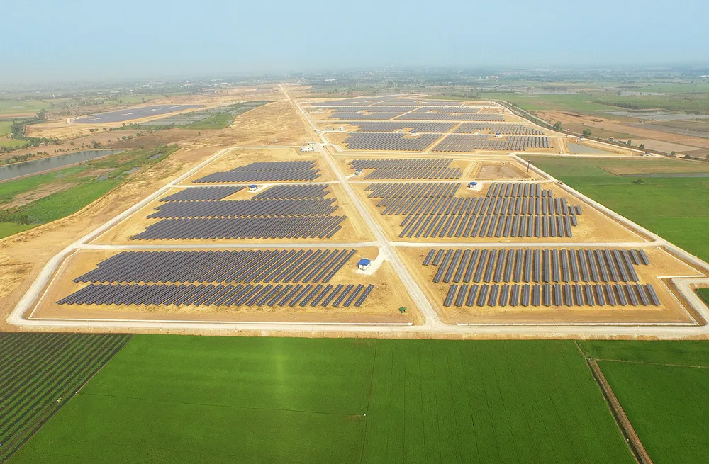 B.Grimm Yanhee Solar Power Plant, a solar power facility in Thailand