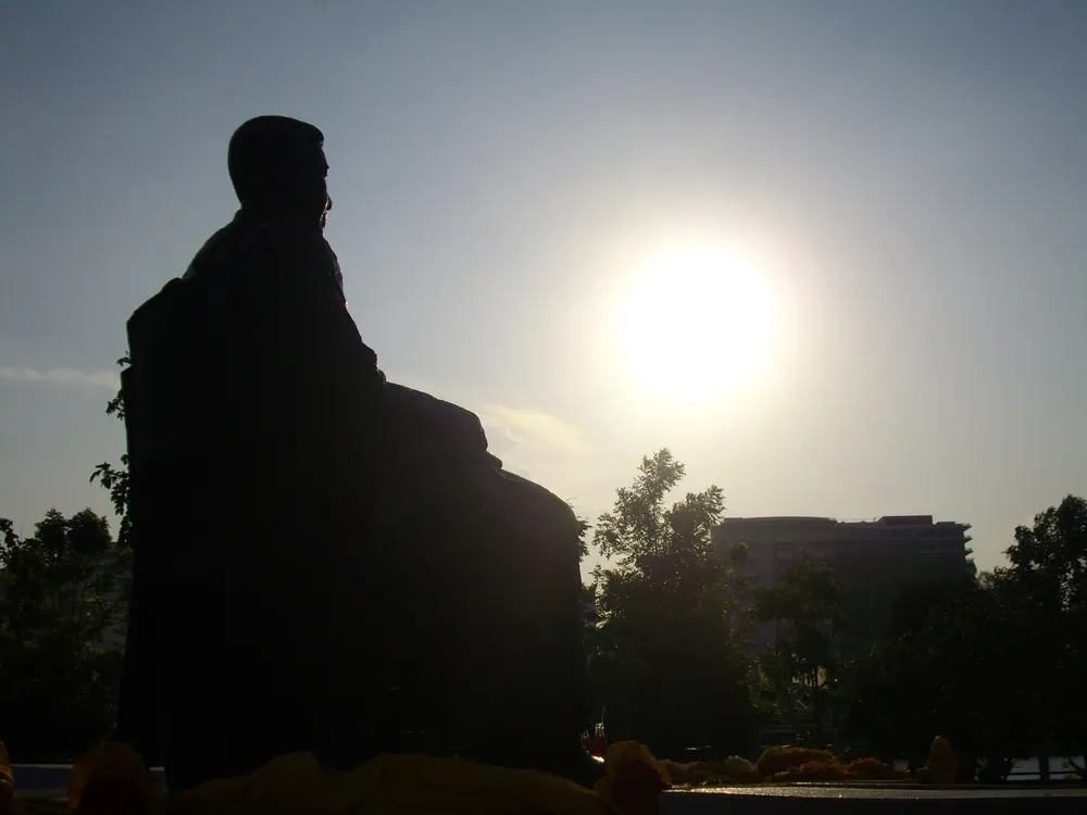 Statue of Pridi Phanomyong, founder of Thammasat University in 1934