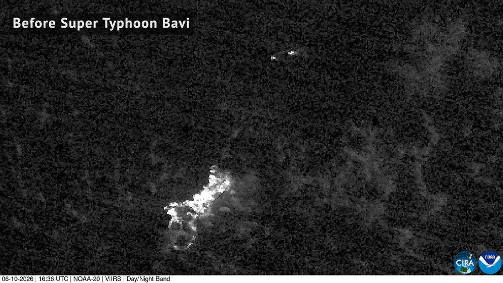NOAA-20 satellite image of the western Pacific before Typhoon Bavi's formation (June 10, 2026) — NASA/NOAA CIRA, Public Domain